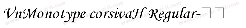 VnMonotype corsivaH Regular字体转换